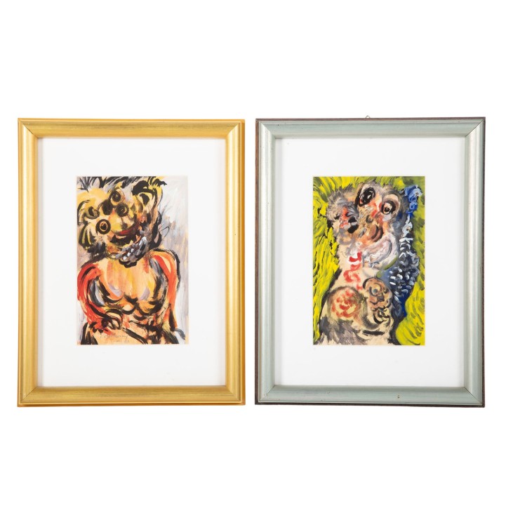 PETITHONY (Künstler/in des 20. Jh.), Paar „Abstrakte Figuren“, 1987, 