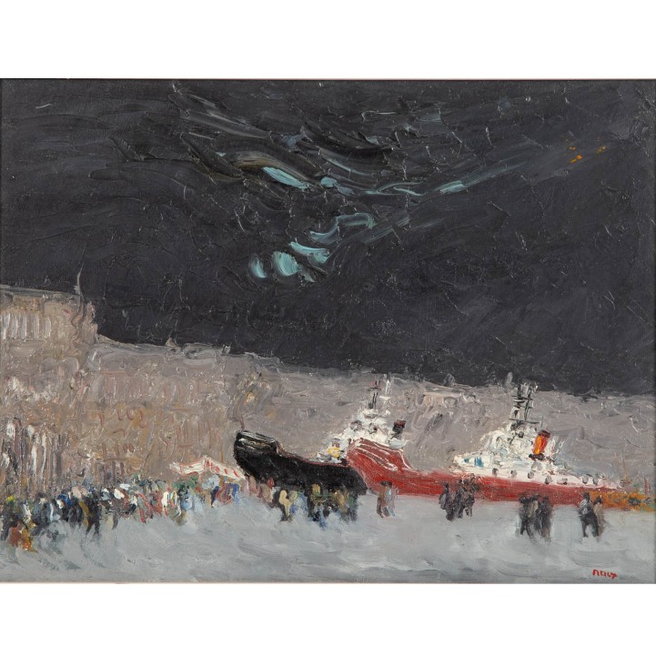 MALY, MICHAEL (1936-2018), „Les remorqueurs de Venise“, 