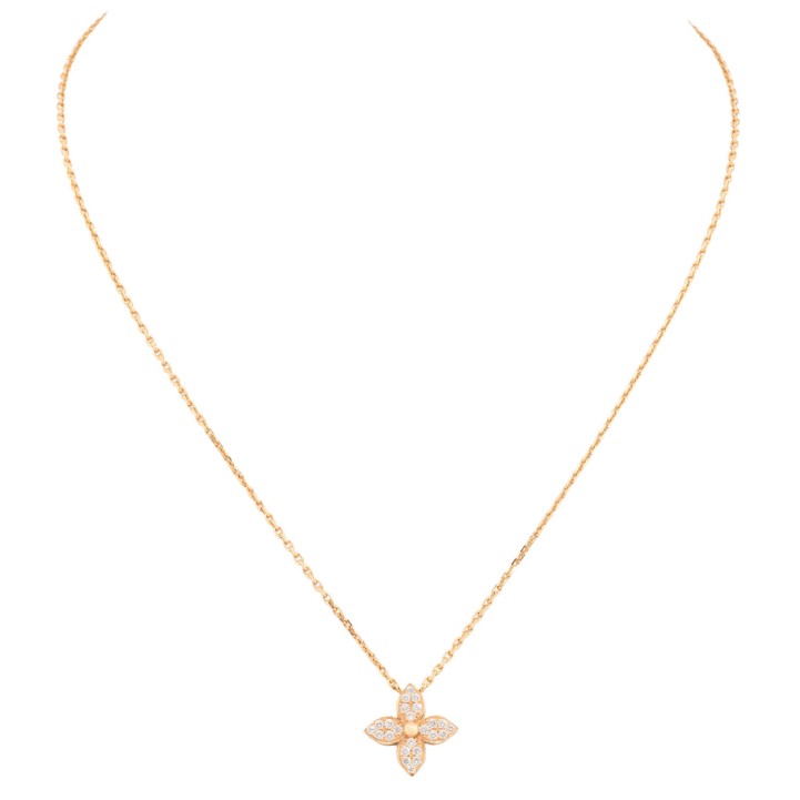 LOUIS VUITTON Halskette mit Anhänger 'IDYLLE BLOSSOM', Länge ca. 41cm. 