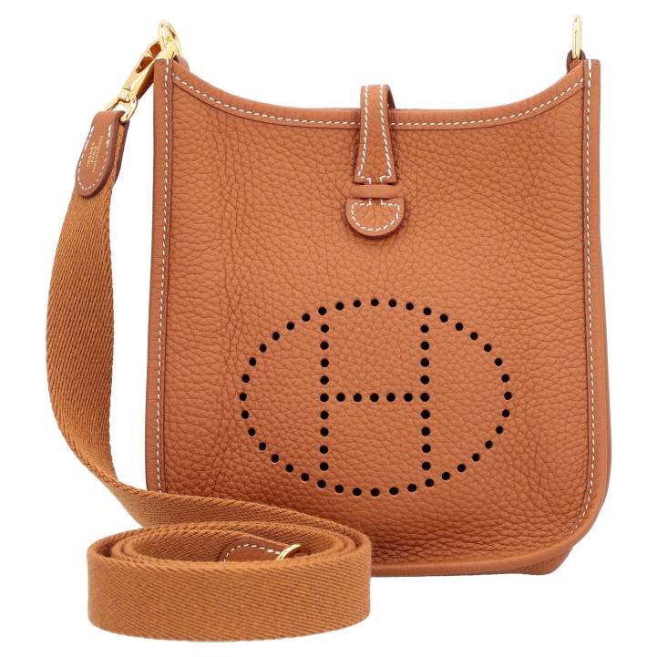 HERMÈS Umhängetasche 'MINI EVELYNE'. 