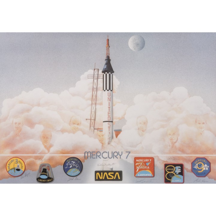 LUFT- UND RAUMFAHRT - Bishop, George "MERCURY 7" - The Mercury Astronauts 