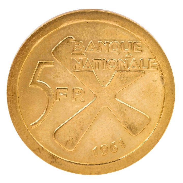 Demokratische Republik Kongo, Katanga - 5 Francs 1961 