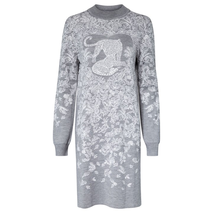 HERMÈS Kleid 'JUNGLE LOVE', Gr. 40 (fr. 42). 