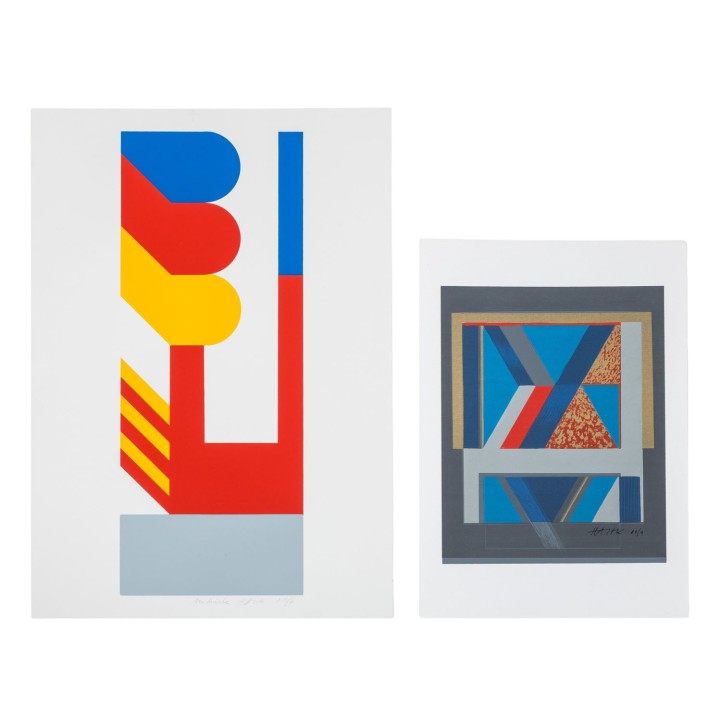 HAJEK, OTTO HERBERT (1927-2005), 2 abstrakte Kompositionen, 