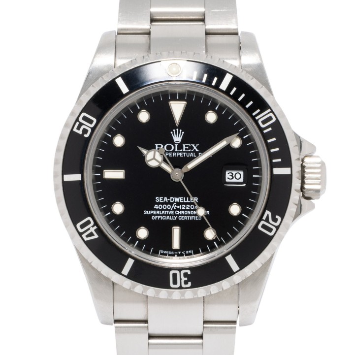 ROLEX Sea-Dweller 4000 Ref 16600  'LC100' Herrenuhr von 1997. Box und Papiere.  