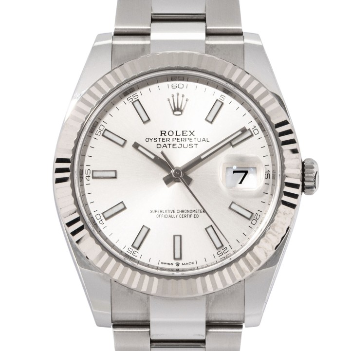 ROLEX Datejust 41 Ref 126334 Herrenuhr von 2022. Box und Papiere.  