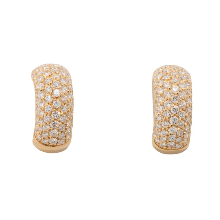 WEMPE Ohrringe mit Brillanten von zus. ca. 2 ct,  