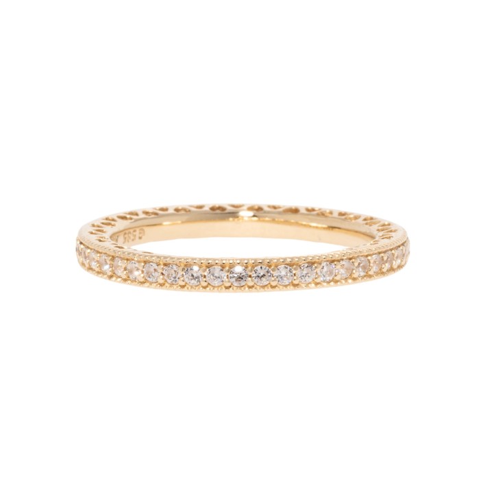 Memoire-Ring mit 46 Brillanten, 
