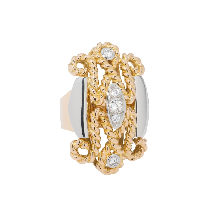 MAAS Ring mit 5 Brillanten, 