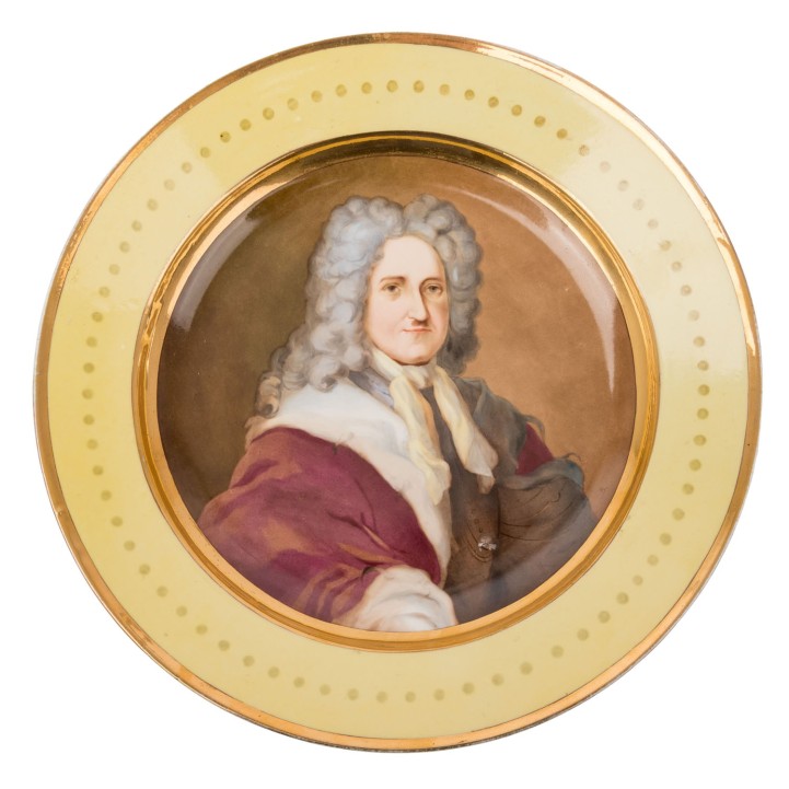 MEISSEN Porträtteller 'August der Starke', 1860-1924, 