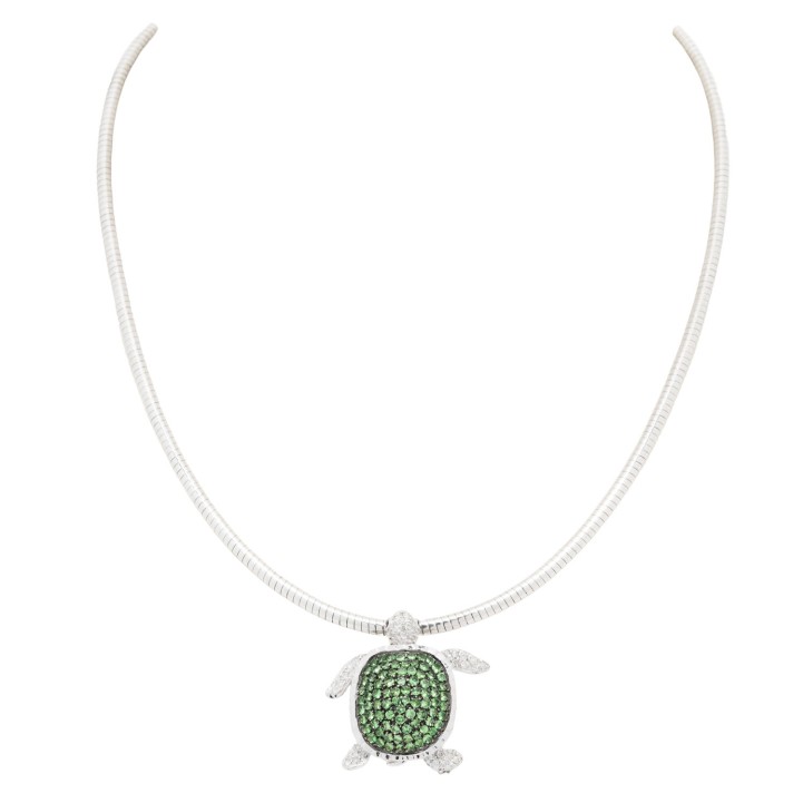 Collier mit Anhänger 'Schildkröte',  