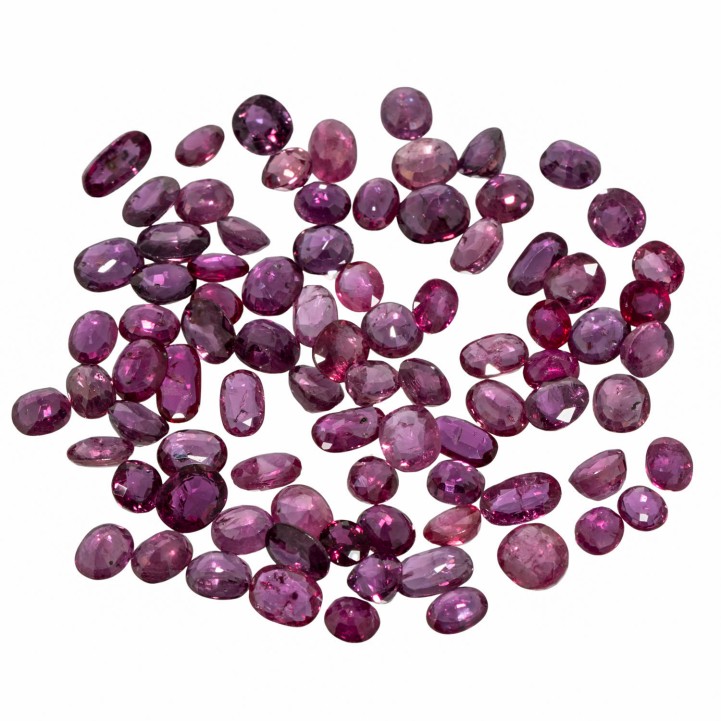 Konvolut Rubin zus. ca. 37,0 ct,  