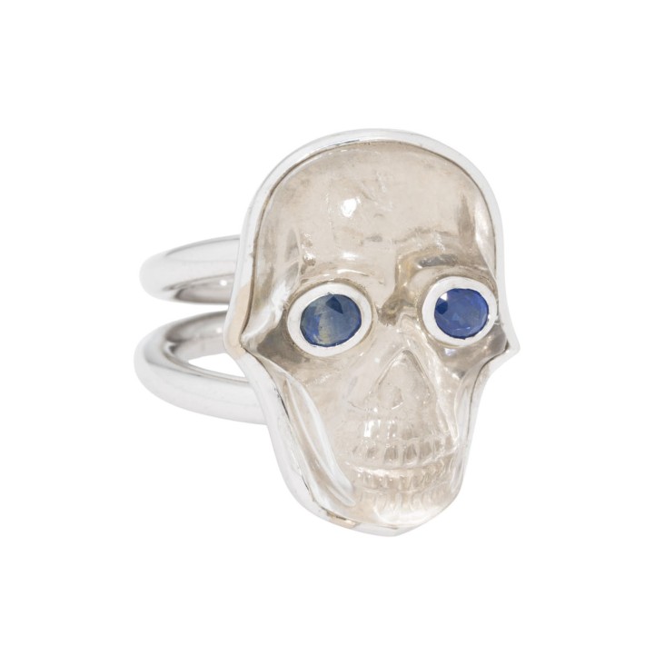 Ein markanter Ring mit Bergkristall  