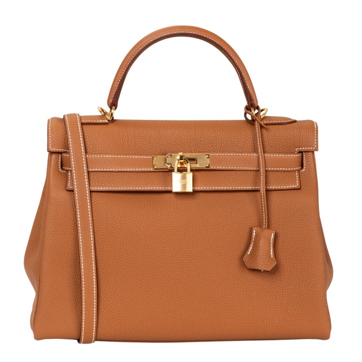 HERMÈS Henkeltasche 'KELLY BAG 32 RETOURNE', Koll.: 2022. 