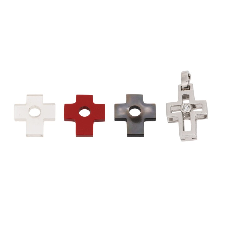 SPRANGER Clipanhänger "Kreuz" mit  Brillant 