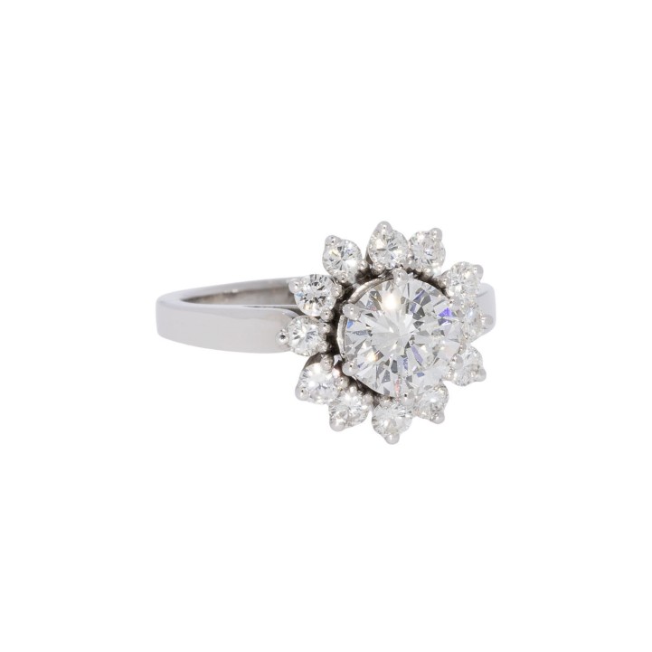 Ring mit Brillanten von zus. ca. 1,6 ct,  