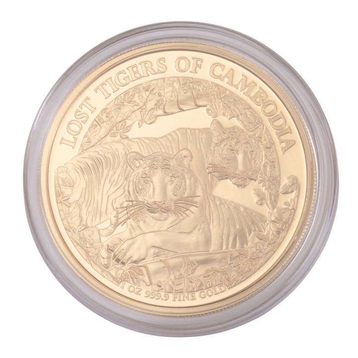 Kambodscha /GOLD - 1 Unze 'The Lost Tiger of Cambodia' 30.000 Riels 2024 
