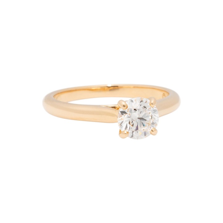 CARTIER Solitärring mit Brillant von 0,83 ct, 