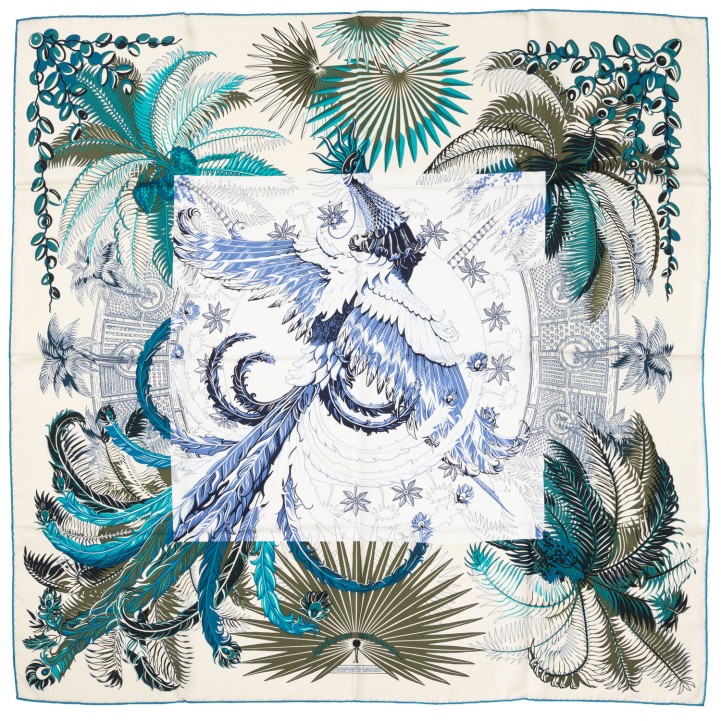 HERMÈS Seidencarré 'MYTHIQUES PHOENIX', 