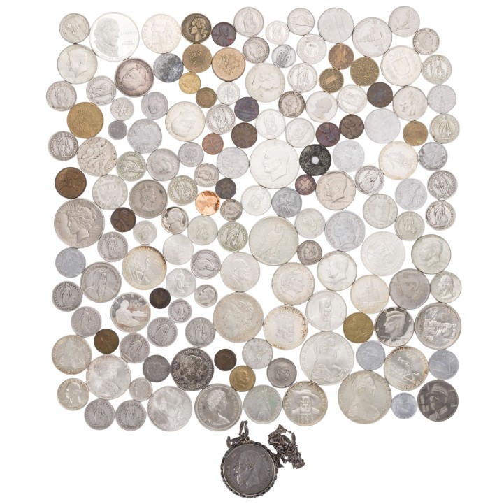 Alle Welt/SILBER – Konvolut mit insg. ca. 688g fein, 