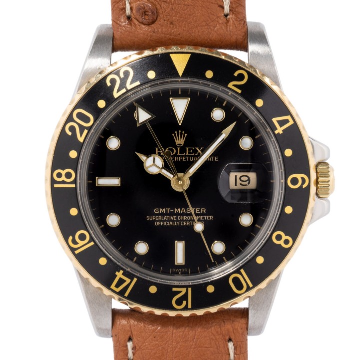 ROLEX GMT Master Ref 16753 Herrenuhr von ca. 1979.  