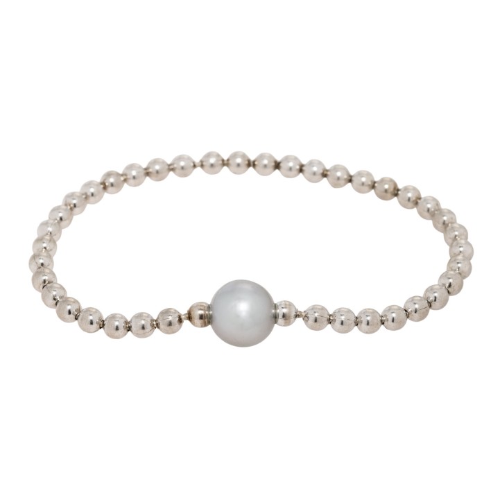 Armband mit licht grauer Tahitiperle, 