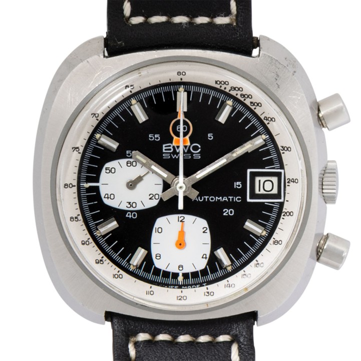 BWC Vintage Chronograph Ref. 923001 Herrenuhr, ca. 70er Jahre.  