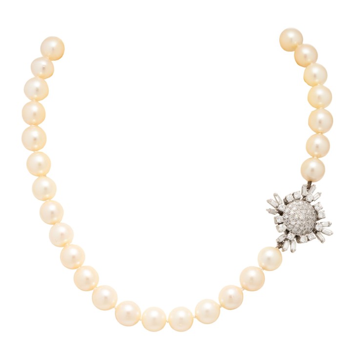 Collier aus Südseeperlen,  