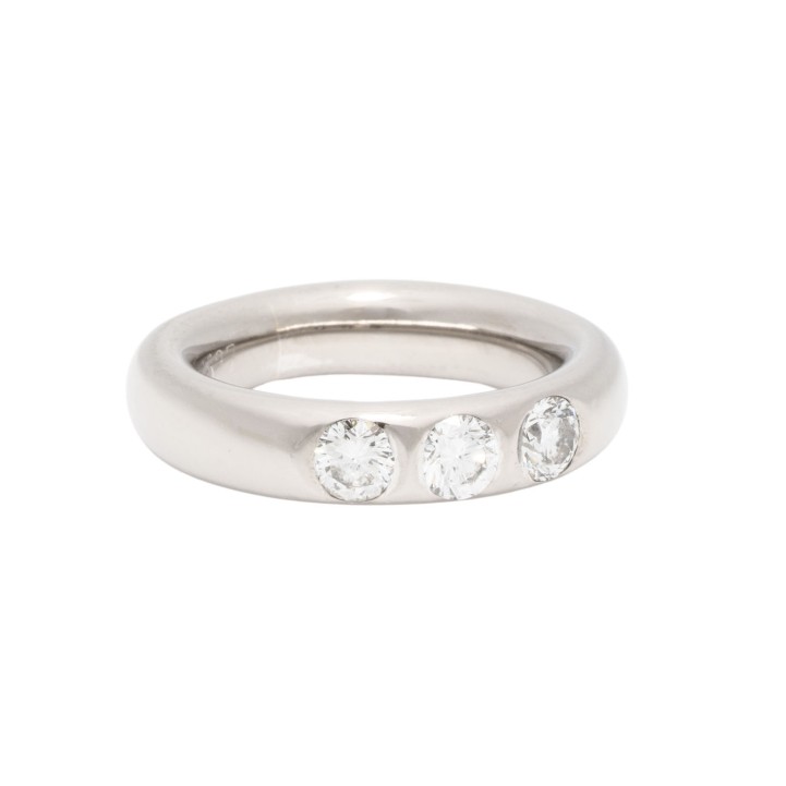 WEMPE Ring mit 3 Brillanten von zus. ca. 0,60 ct,  