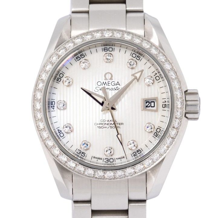 OMEGA Seamaster Aqua Terra 'MOP' Ref. 231.15.30.20.55.001 Damenuhr mit Box und Papieren, 2010.  