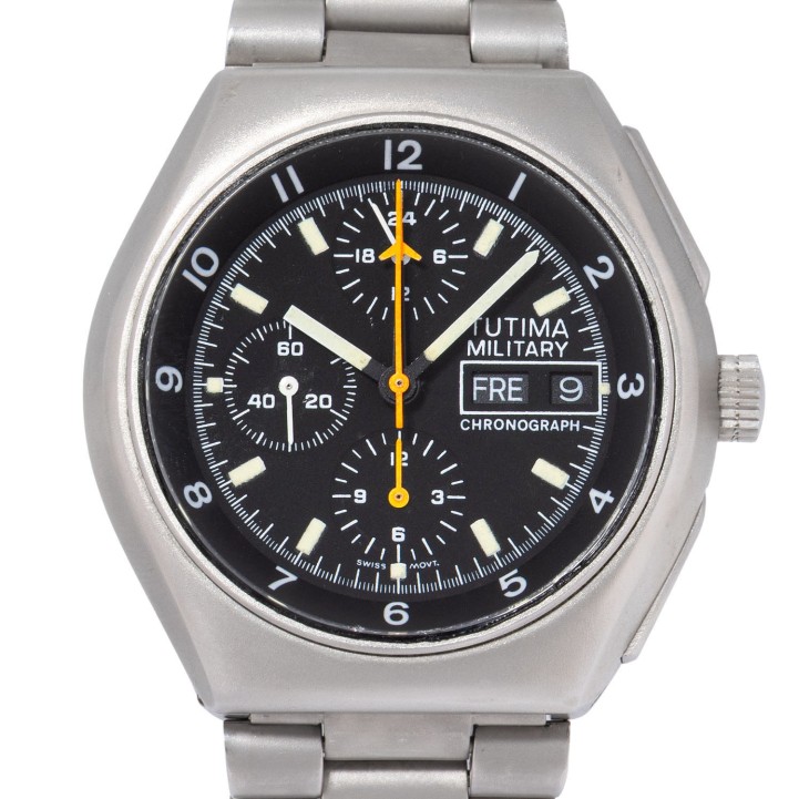 TUTIMA Military Chronograph 'Bund' Ref. 798-02 Herrenuhr, ca. 80er Jahre.  