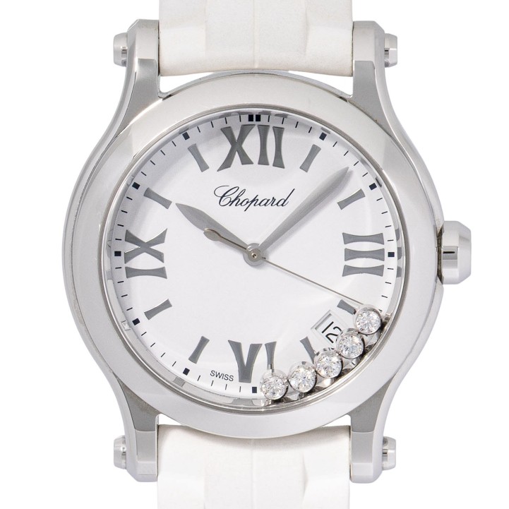 CHOPARD Happy Sport Ref. 27/8582-3001 Damenuhr mit Box und Papieren aus 2020.  