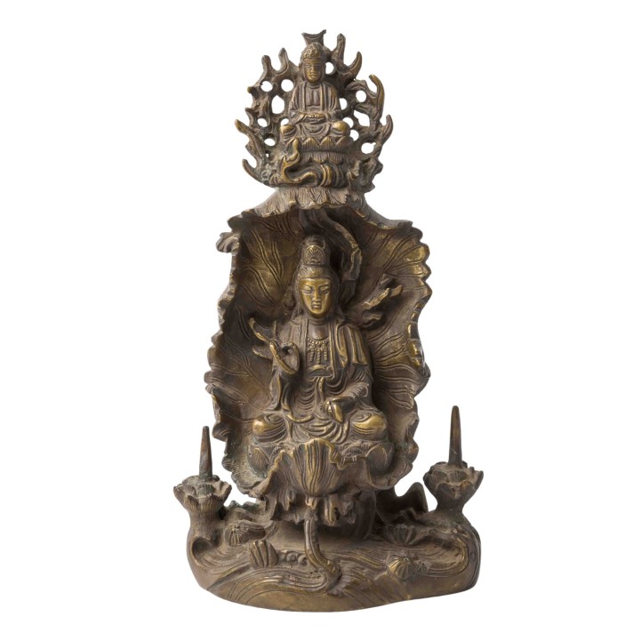 Guanyin aus Messing. INDIEN, 20. Jh. 