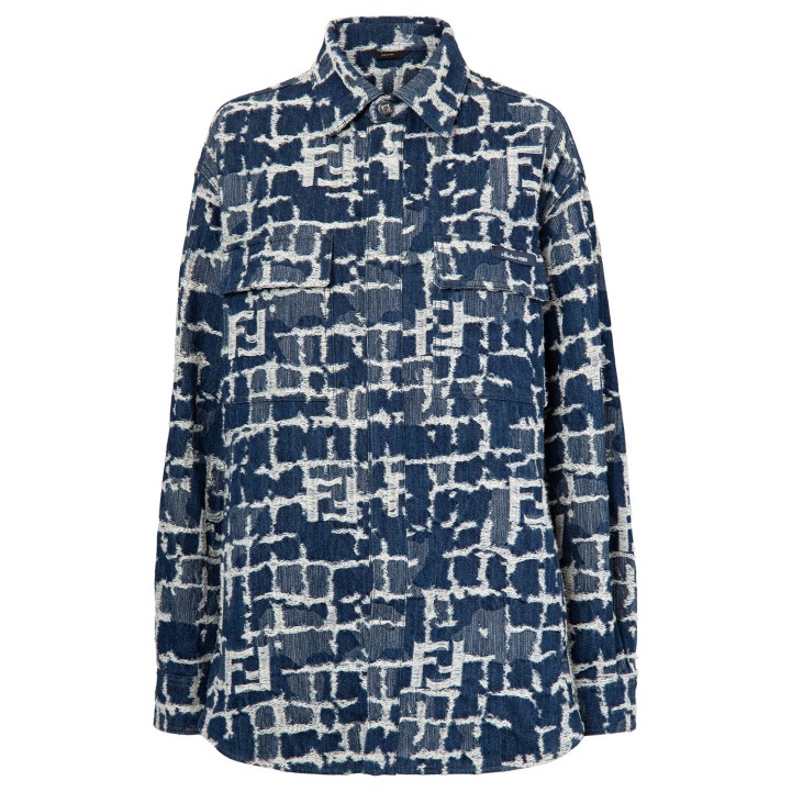 FENDI Jeansjacke, Gr. 50 (ca. XL). 