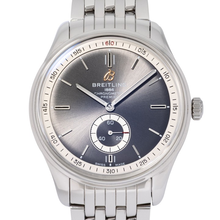 BREITLING Premier Automatic Ref. A37340 Herrenuhr mit Box und Papieren, 2020.  