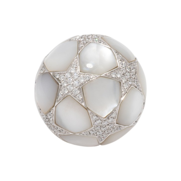 Wechselschließe mit Brillanten von zus. ca. 1,8 ct,  