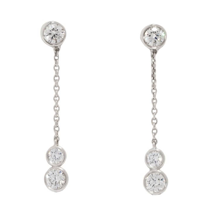 TIFFANY & CO Ohrhänger mit Brillanten 