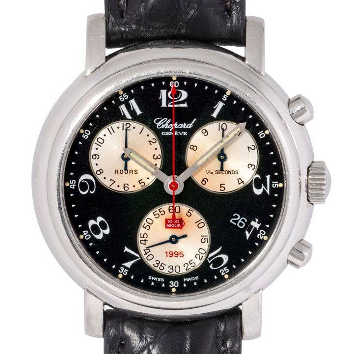 CHOPARD Mille Migila Chronograph Ref. 8271 mit persönlicher Gravur 1997.  