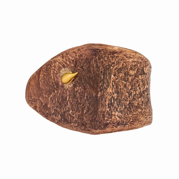 GÜNTER KRAUSS Ring mit Feingoldtropfen, 
