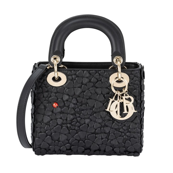 DIOR Handtasche 'MINI LADY DIOR - CLOVER ALLOVER'. 