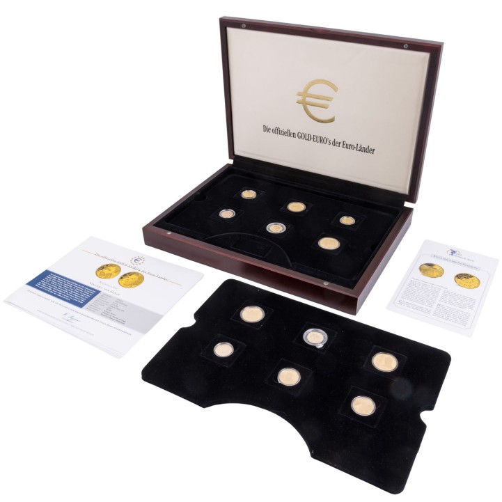 Europa/GOLD 12 Münzen 2003 'Die offiziellen GOLD-EURO's der Euro Länder' 