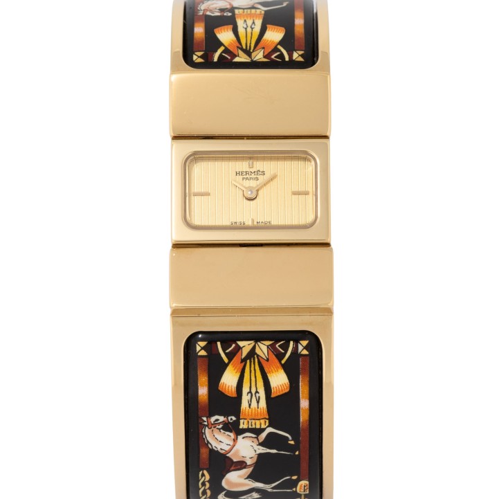 HERMÈS Armbanduhr 'LOQUET'. 