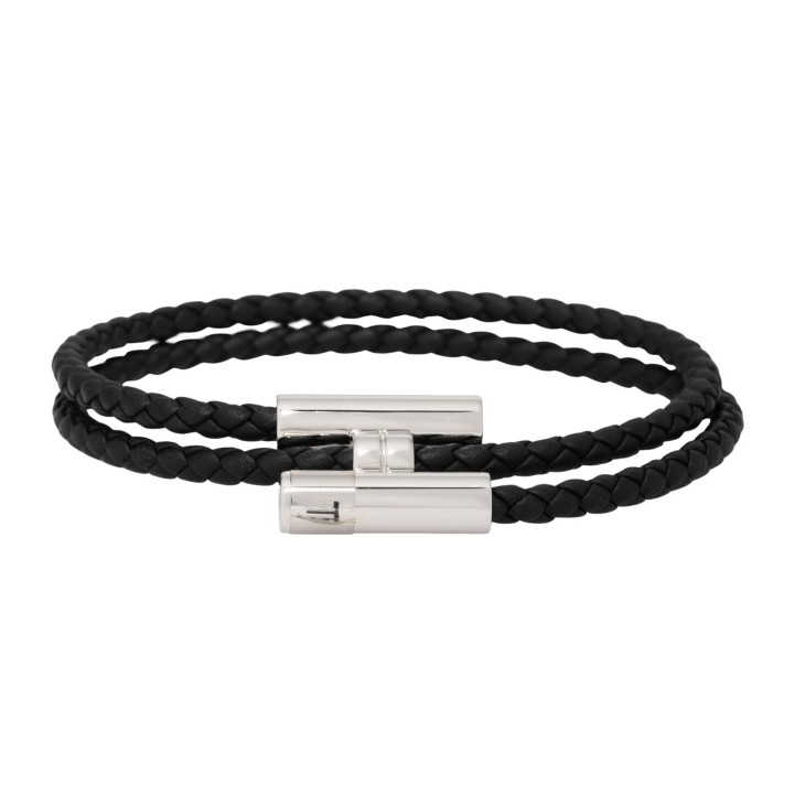 HERMÈS Wickelarmband 'TOURNIS TRESSÉ', Gr.T5. 
