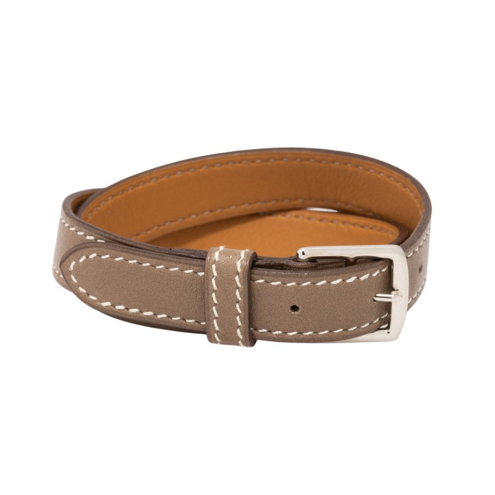 HERMÈS Wickelarmband 'ETRIVIERE', Gr. M. 