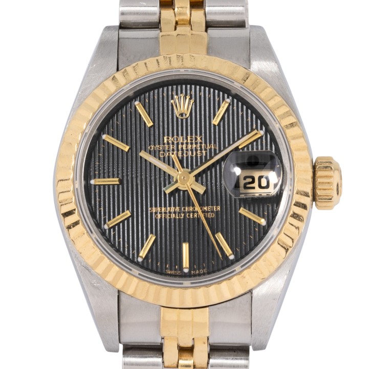 ROLEX  Lady-Datejust Tapestry Dial 'LC100' Ref 69173 Damenuhr von 1985.  