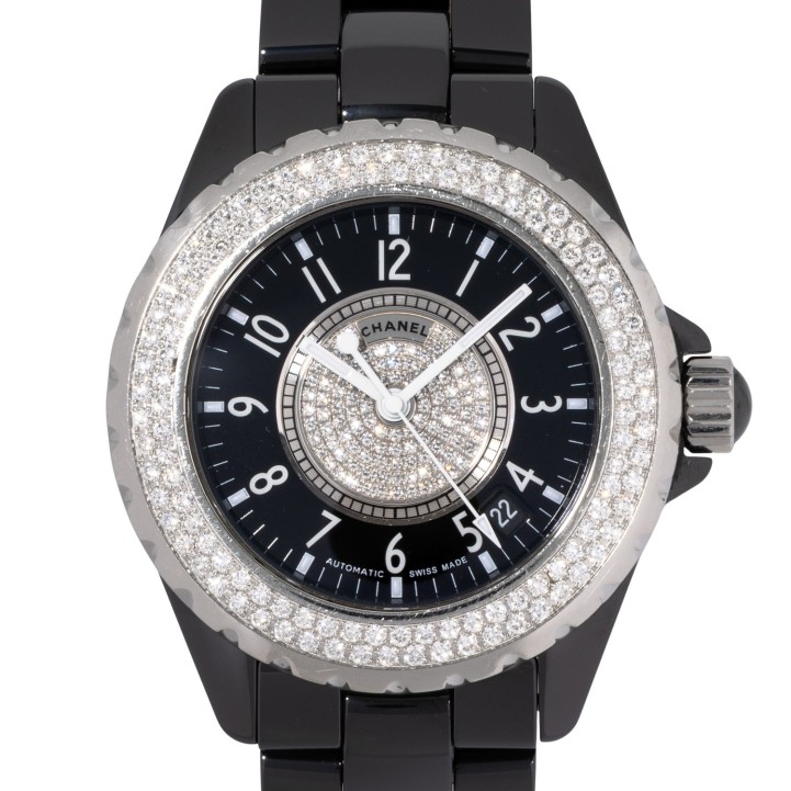 CHANEL J12 Ref H1709 'Diamond Dial' Armbanduhr von 2007.  
