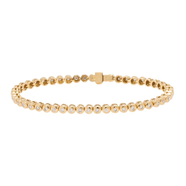 Tennisarmband mit Brillanten von zus. ca. 1,5 ct, 
