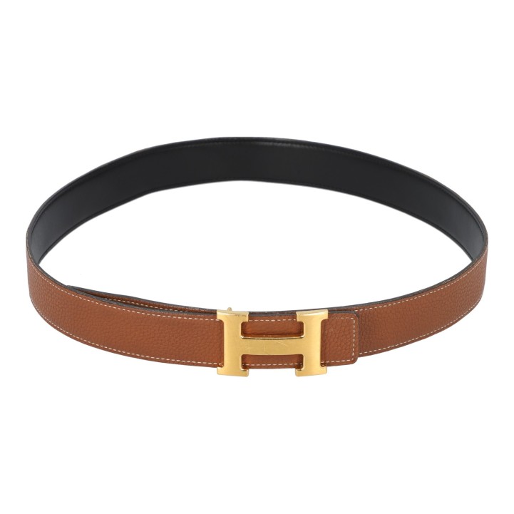 HERMÈS Wendegürtel 'H', Länge 85cm. 
