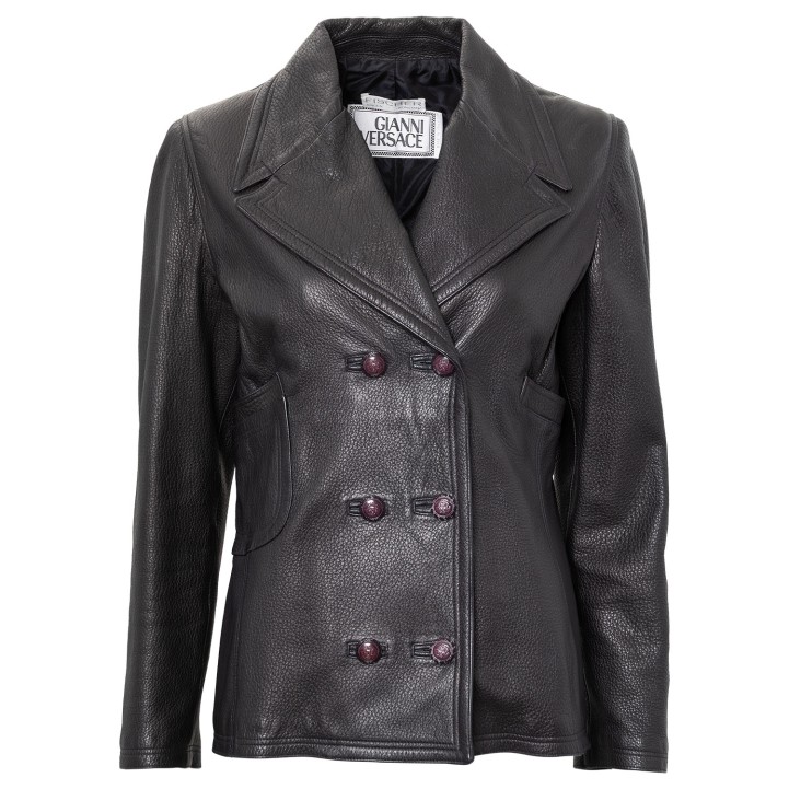 GIANNI VERSACE Lederjacke, Gr. 36. 