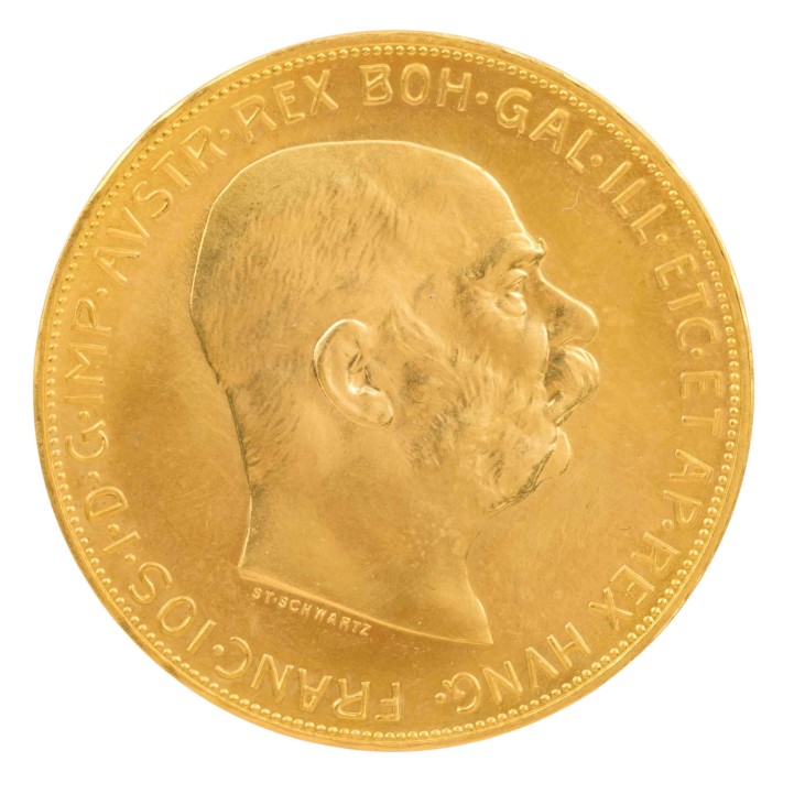 Österreich/GOLD - 100 Kronen 1915 (offizielle Nachprägung),  
